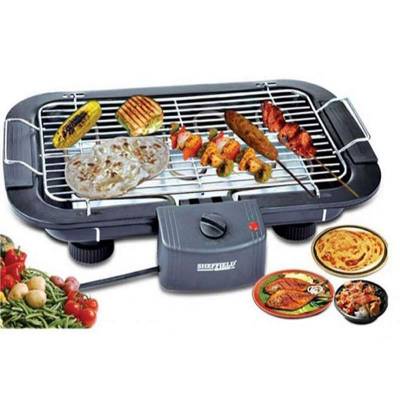 3 In 1 Electric BBQ Grill Machine – Black